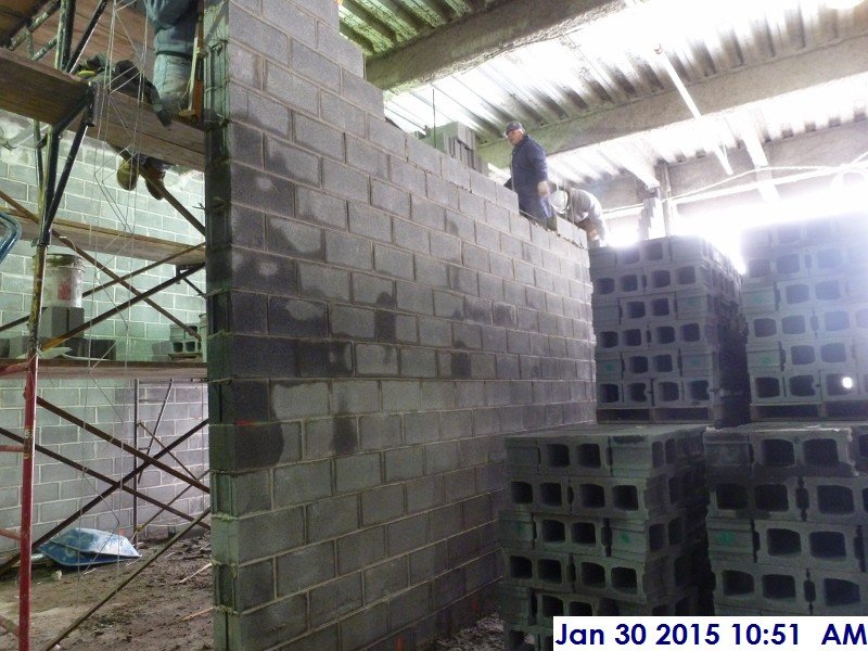 Laying out block at the 1st floor Sally ports Facing West